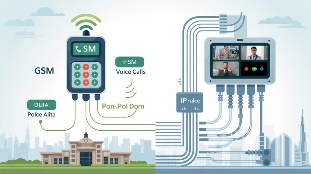 GSM vs IP Alarms UAE